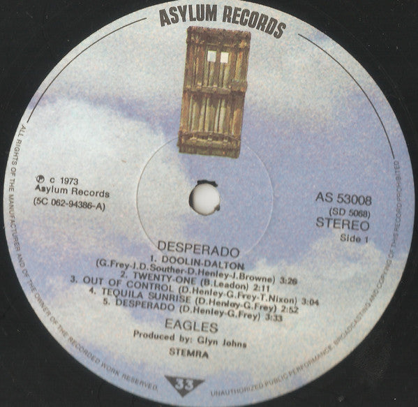 Eagles : Desperado (LP, Album, RE)