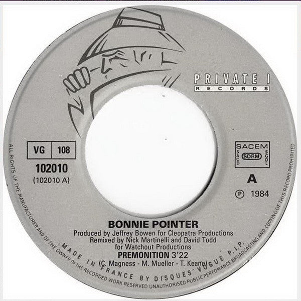 Bonnie Pointer : Premonition (7", Single)