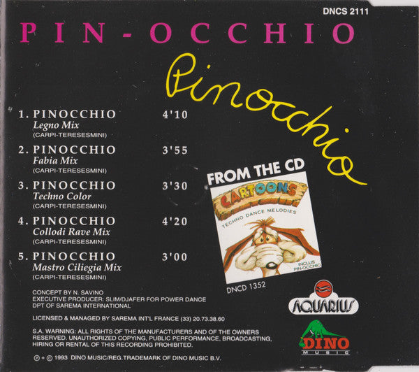 Pin-Occhio : Pinocchio (CD, Maxi)