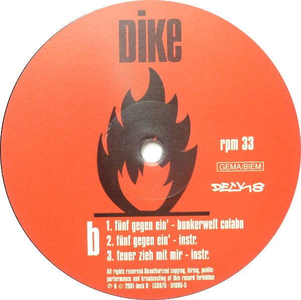 Dike : Feuer Zieh Mit Mir. (12", Maxi)