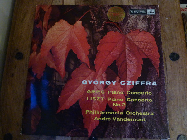 Edvard Grieg / Franz Liszt - Gyorgy Cziffra With The Philharmonia Orchestra Conducted By André Vandernoot : Grieg: Piano Concerto / Liszt: Piano Concerto No. 2 (LP, EW1)