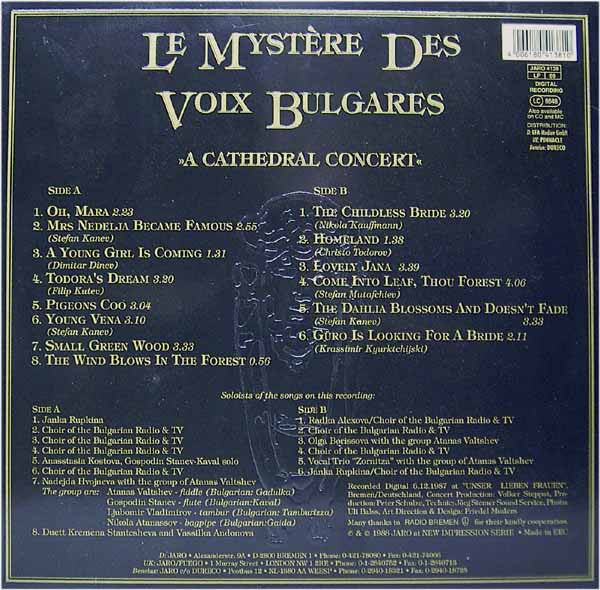 Le Mystère Des Voix Bulgares : A Cathedral Concert (LP, Album, Emb)