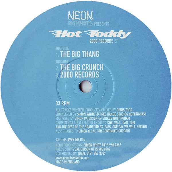 Hot Toddy : 2000 Records EP (12", EP)