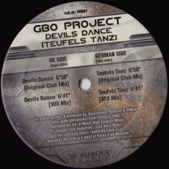 GBO Project : Devils Dance / Teufels Tanz (12")