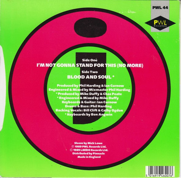 Jon Otis : I'm Not Gonna Stand For This (No More) (7", Single, Gre)