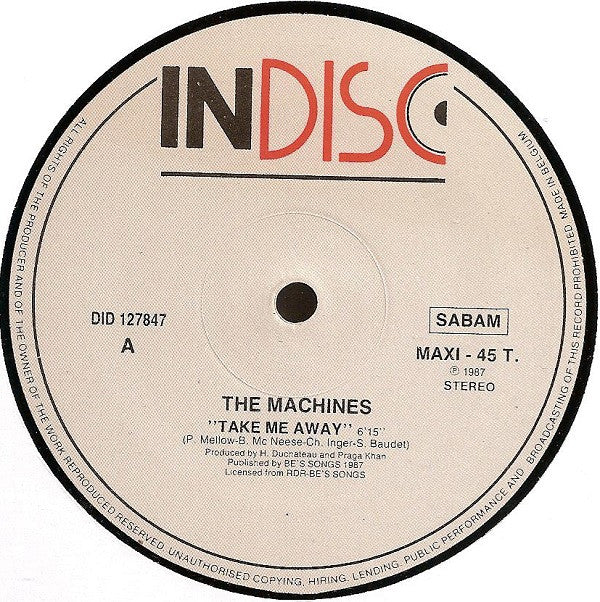 The Machines : Take Me Away (12", Maxi)