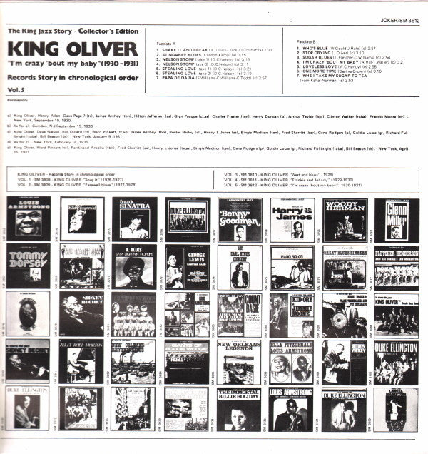King Oliver : I'm Crazy 'Bout My Baby (1930 - 1931) (LP, Comp)