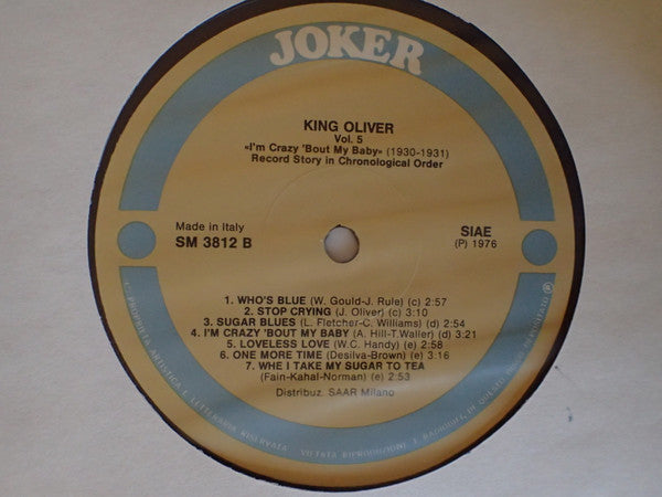 King Oliver : I'm Crazy 'Bout My Baby (1930 - 1931) (LP, Comp)