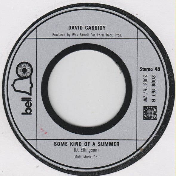David Cassidy : I Am A Clown (7", Single)
