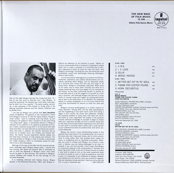 Charles Mingus : Mingus Mingus Mingus Mingus Mingus (LP, Album, RE, 180)