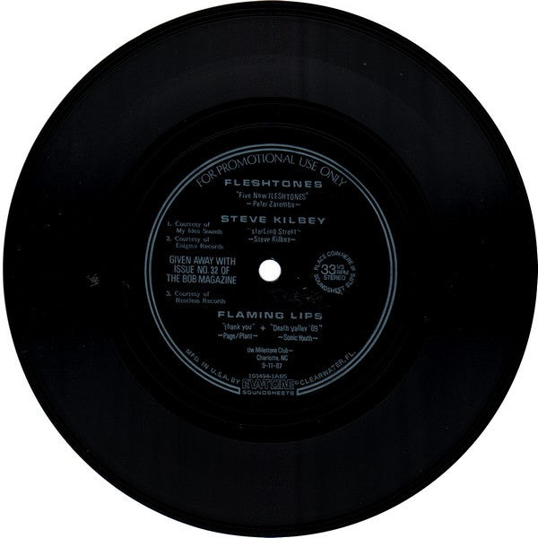 The Fleshtones / Steve Kilbey / The Flaming Lips : Five New Fleshtones / Starling Street / Thank You / Death Valley '69 (Flexi, 7", Promo)