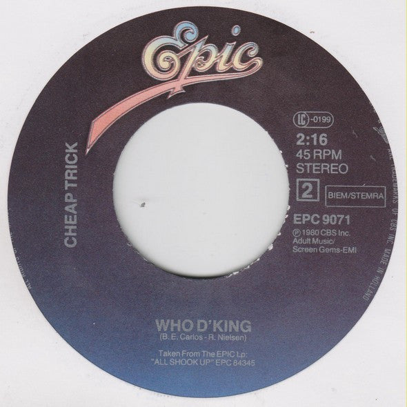 Cheap Trick : Stop This Game (7", Single)