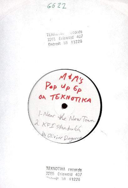 M&MS : PEP UP EP (12", EP, W/Lbl)