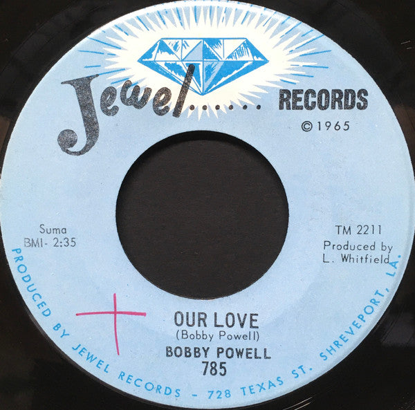 Bobby Powell : Our Love / Red Sails In The Sunset (7")