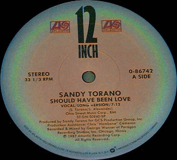 Sandy Torano : Should Have Been Love (12")