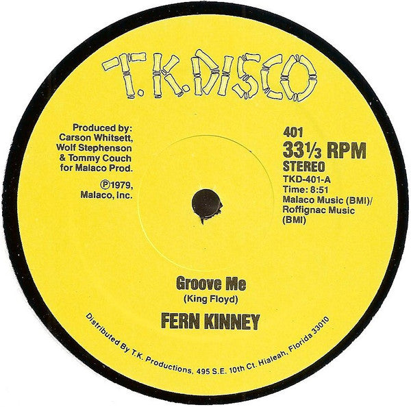 Fern Kinney : Groove Me (12")