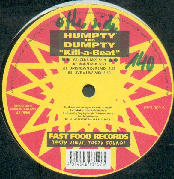 Humpty And Dumpty : Kill-a-Beat (12")