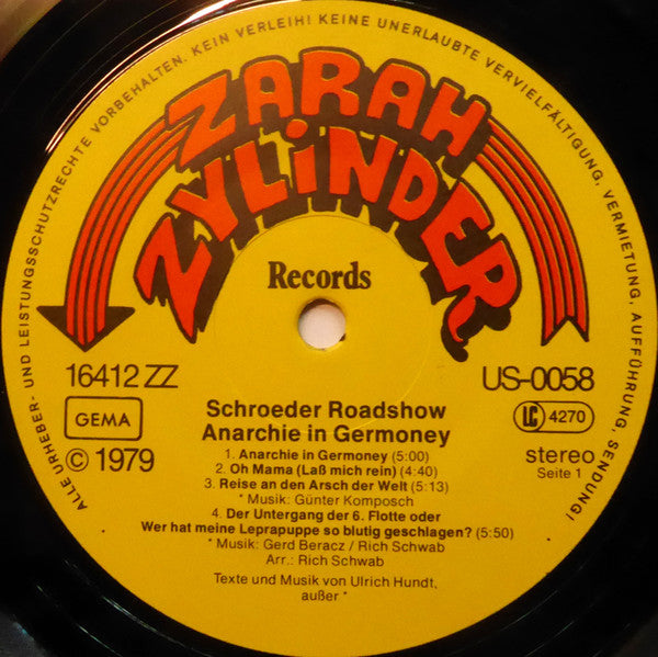 Schroeder Roadshow : Anarchie In Germoney (LP, Album)