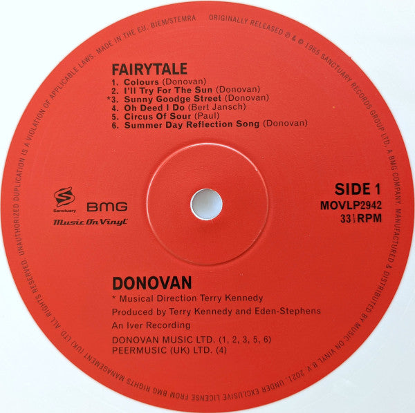 Donovan : Fairytale (LP, Album, Mono, Ltd, Num, Whi)