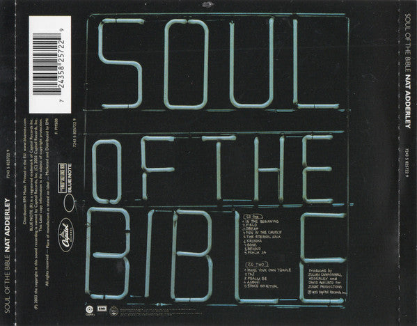Cannonball Adderley Presents Nat Adderley Sextet Plus Rick Holmes : Soul Of The Bible (2xCD, Album, RE)