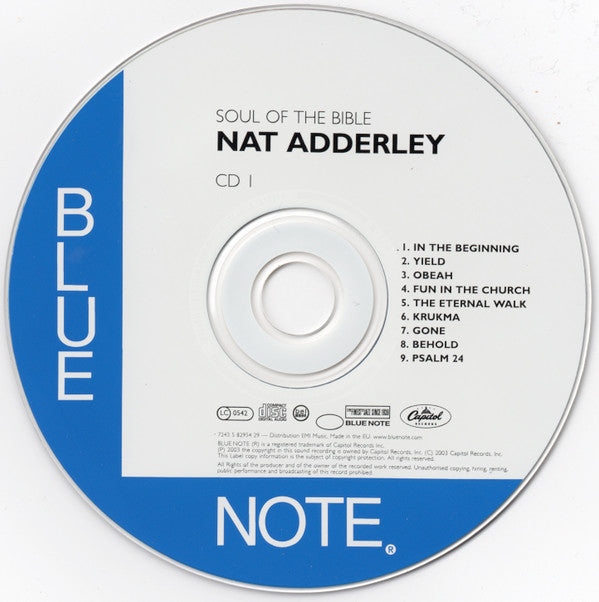 Cannonball Adderley Presents Nat Adderley Sextet Plus Rick Holmes : Soul Of The Bible (2xCD, Album, RE)