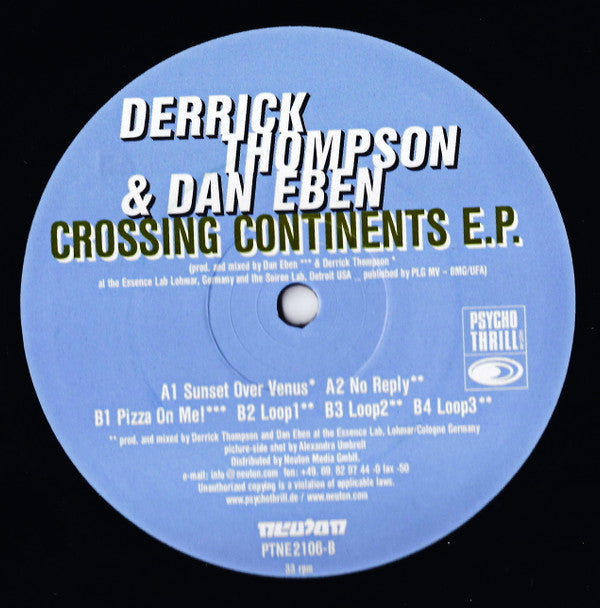 Dan Eben & Derrick Thompson : Crossing Continents (12")