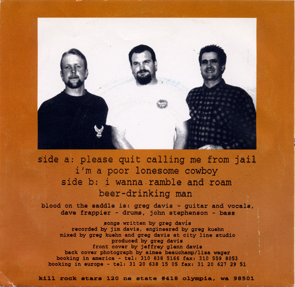 Blood On The Saddle : Blood On The Saddle (7", EP)