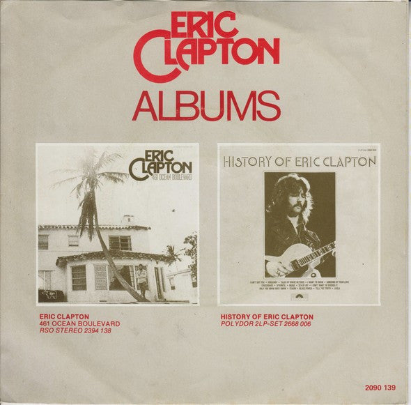 Eric Clapton : Willie And The Hand Jive (7", Single)