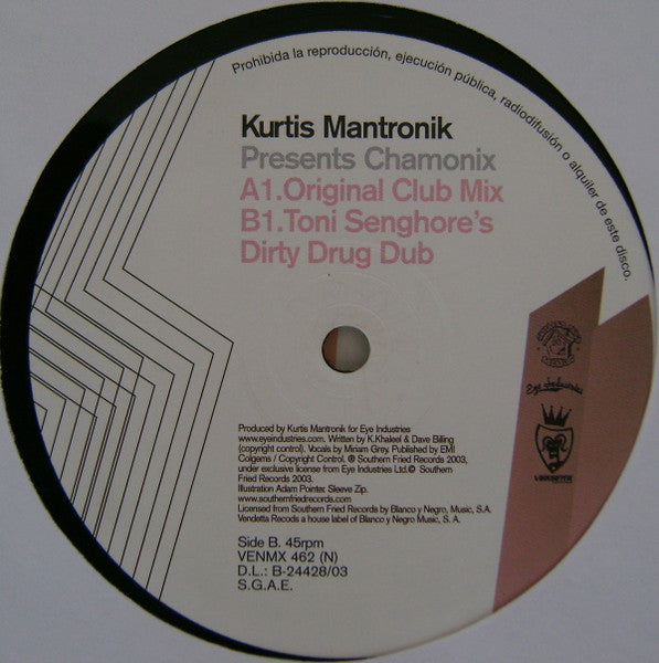 Kurtis Mantronik Presents Chamonix : How Did You Know (12")