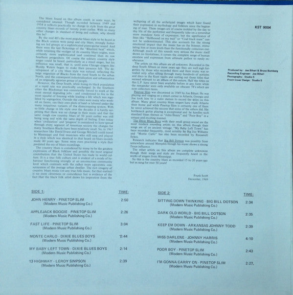 Various : Blues From The Deep South (LP, Comp)