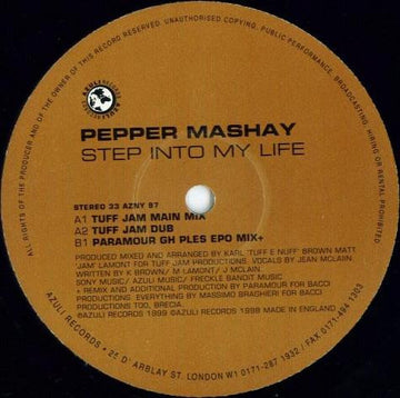 Pepper Mashay : Step Into My Life (12")
