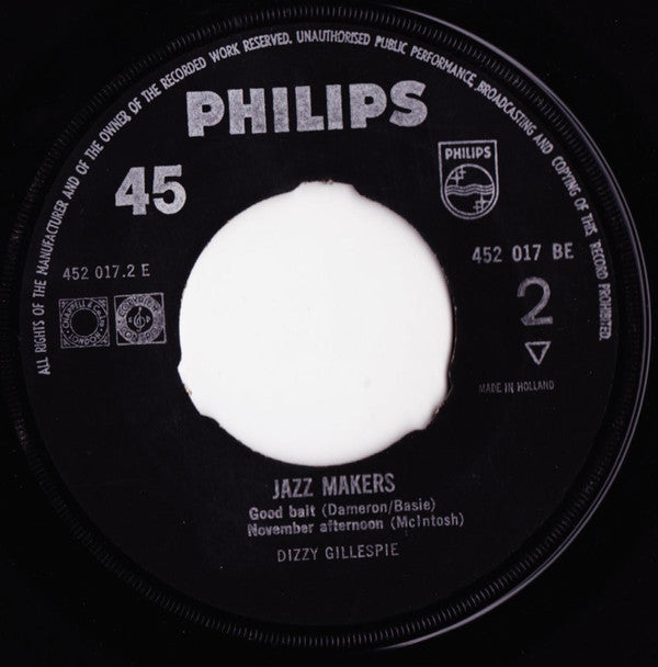 Dizzy Gillespie : Jazz Makers (7", EP)
