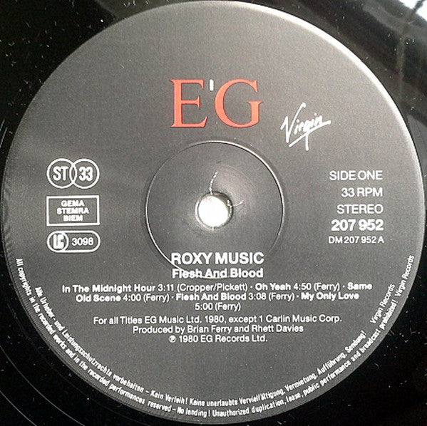 Roxy Music : Flesh + Blood (LP, Album, RE)
