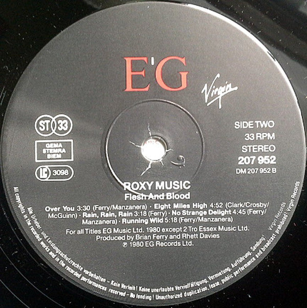 Roxy Music : Flesh + Blood (LP, Album, RE)