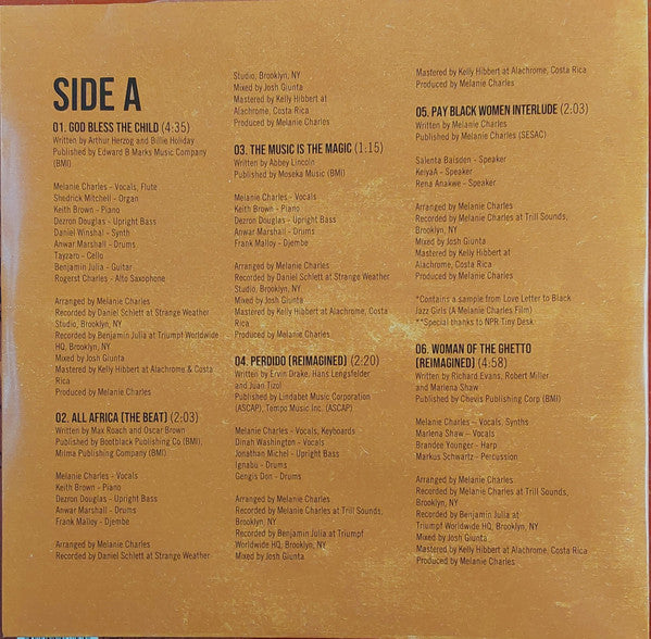 Melanie Charles : Y'all Don't (Really) Care About Black Women (LP, Album)