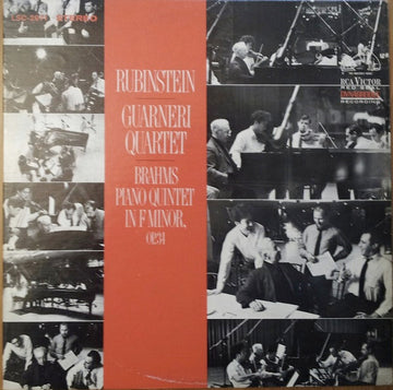 Johannes Brahms, Arthur Rubinstein / Guarneri Quartet : Piano Quintet In F Minor, Op.34 (LP, Album, RE)