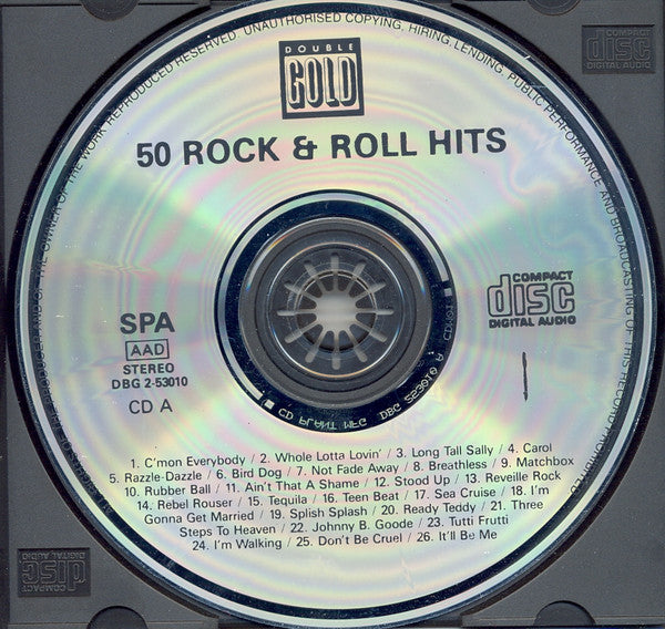 Various : 50 Rock & Roll Hits (2xCD, Comp)