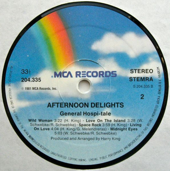 The Afternoon Delights : General Hospi-tale (LP, Album)