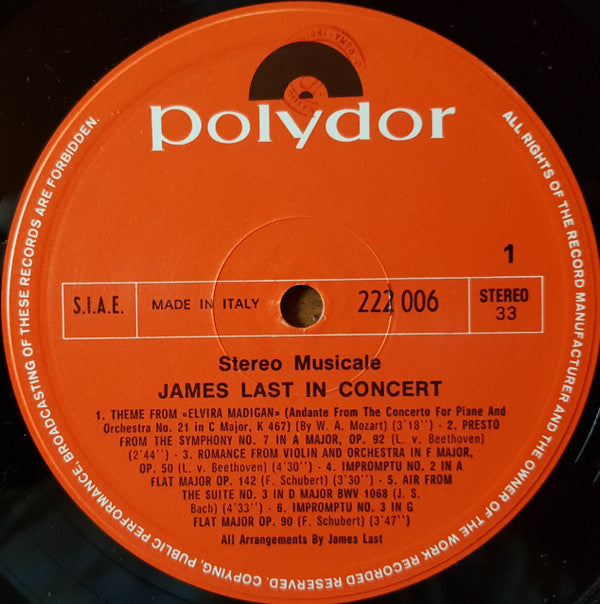 James Last : In Concert (LP, Album)