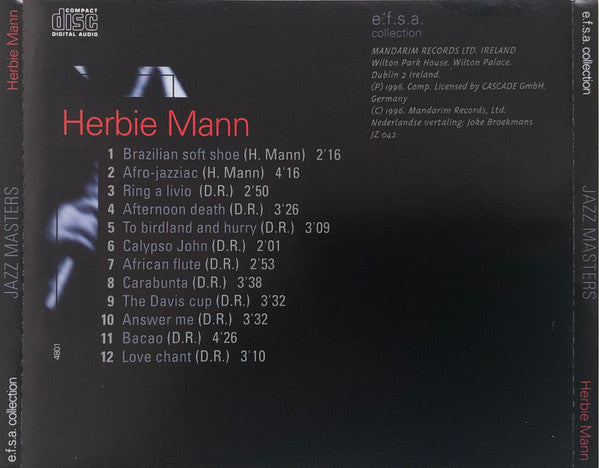Herbie Mann : Jazz Masters - Herbie Mann (CD, Album)