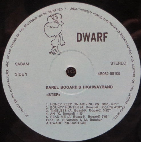 Karel Bogard's Highwayband : Step (LP, Album)