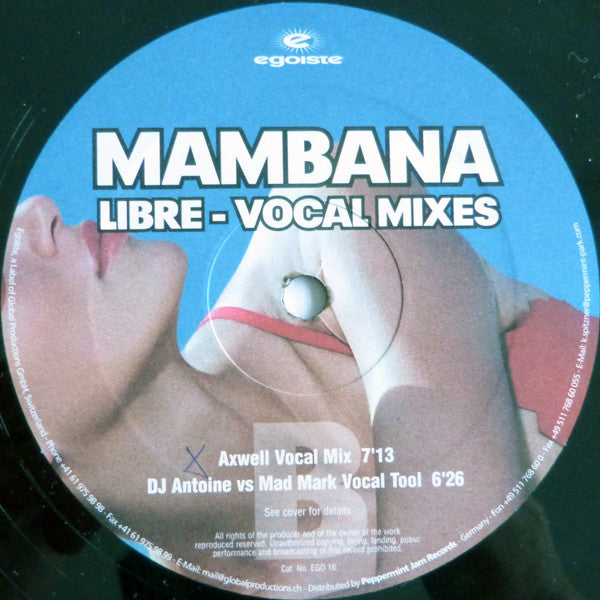 Mambana : Libre (Part 1 Of 2 - Vocal Mixes) (12")