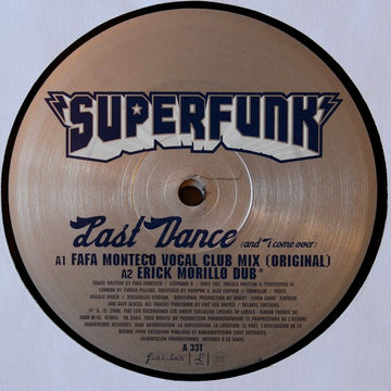 Superfunk : Last Dance (And I Come Over) (2x12", Promo)