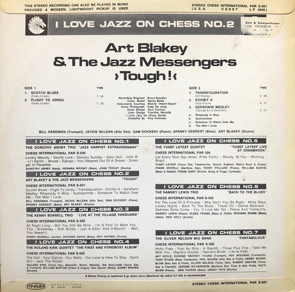 Art Blakey & The Jazz Messengers : Tough! (LP, Album, RE, Fli)