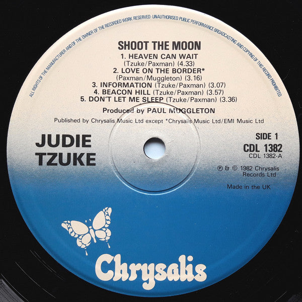 Judie Tzuke : Shoot The Moon (LP, Album)