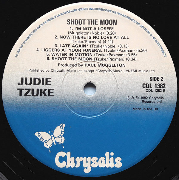 Judie Tzuke : Shoot The Moon (LP, Album)
