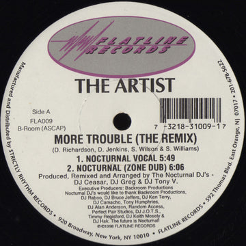 The Artist (6) : More Trouble (The Remix) (12")