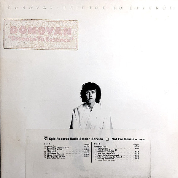 Donovan : Essence To Essence (LP, Album, San)