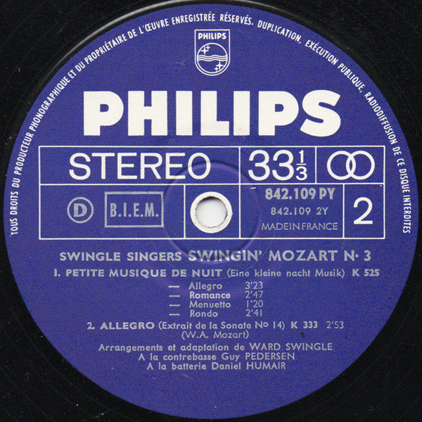 Les Swingle Singers : Swinging Mozart (LP, Album, Blu)