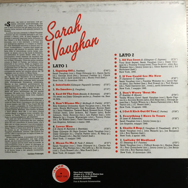 Sarah Vaughan : Sarah Vaughan (LP, Comp)